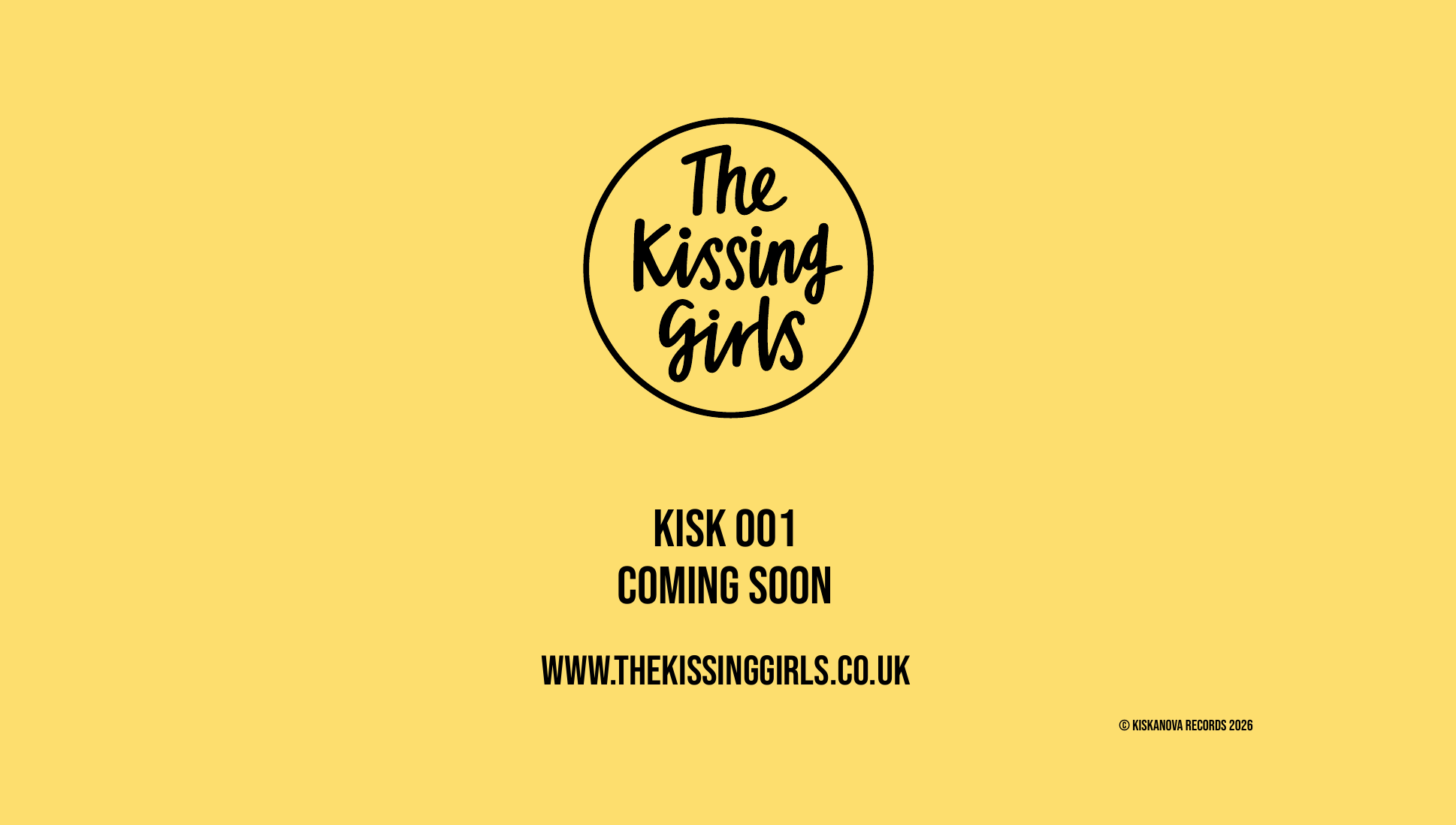 The Kissing Girls — KISK 001 coming soon